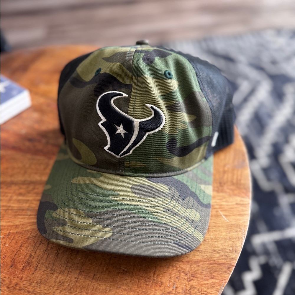 Camouflage Cap with Texans Logo